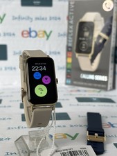 Image of Reflex Active Series 53 Smart Nude and Blue Interchangeable Strap Calling Watch