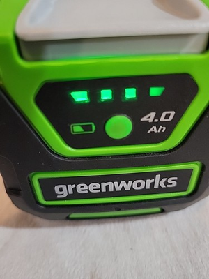 #ad GREENWORKS Model:BAF724 40V 4.0AH ORIGINAL LITHIUM ION MAX RECHARGEABLE BATTERY $44.99