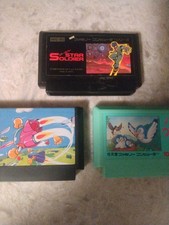 Lot Of 3 Famicom Games: Star Soldier, Twinbee, Bird Week - from Japan- US Seller