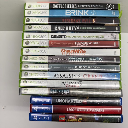 Lot of 15 Xbox 360 and PS4 Games Wholesale Reseller Bundle - UNTESTED SOLD AS IS