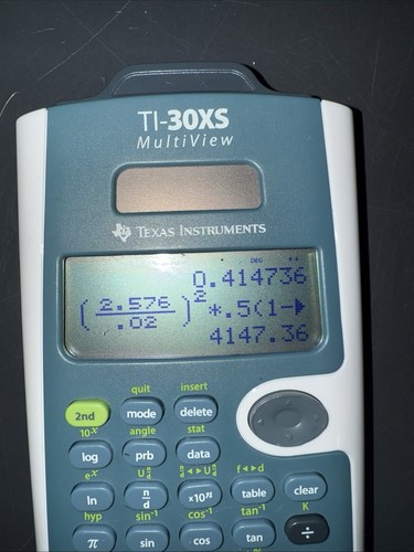 Calculator Texas Instruments TI-30XS MultiView Scientific WORKS - Picture 3 of 6