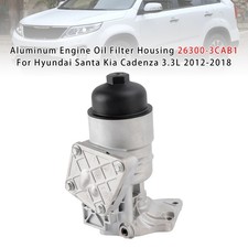 Aluminum Engine Oil Filter Housing For Hyundai Santa Kia Cadenza 3.3l 2012-18 13 Aluminum Engine Oil Filter Housing For Hyundai Santa Kia Cadenza 3.3l 2012-18 13
