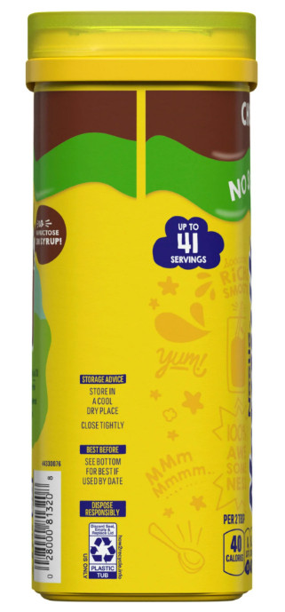 Nestle Nesquik No Sugar Added Chocolate Instant Stir In Powder Mix, 16 oz Canist