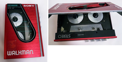Sony Walkman WM-30 Red Portable Cassette Player Operation not confirmed junk