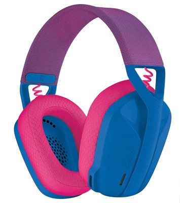 Logitech G435 Lightspeed Gaming-Headset Over-Ear Kopfhörer Kabellos - Lila/Pink