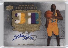 2007-08 Upper Deck Chronology Jersey Number 35/35 Julian Wright Patch Auto 2d0