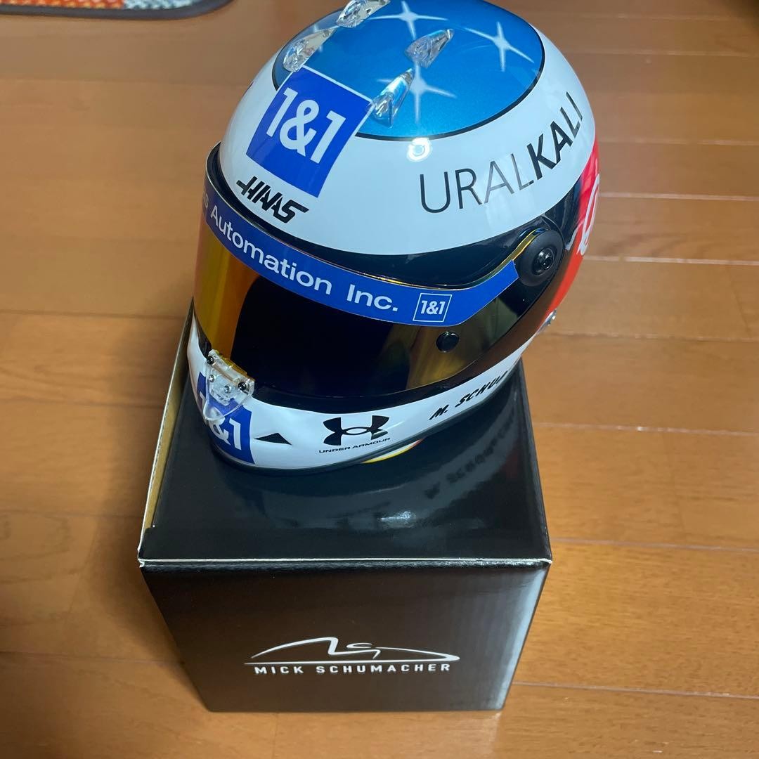 F1 2021 Mick Schumacher スパ仕様 ヘルメット 1:2 F1 2021 Mick Schumacher Spa Specification Helmet 1:2 | eBay