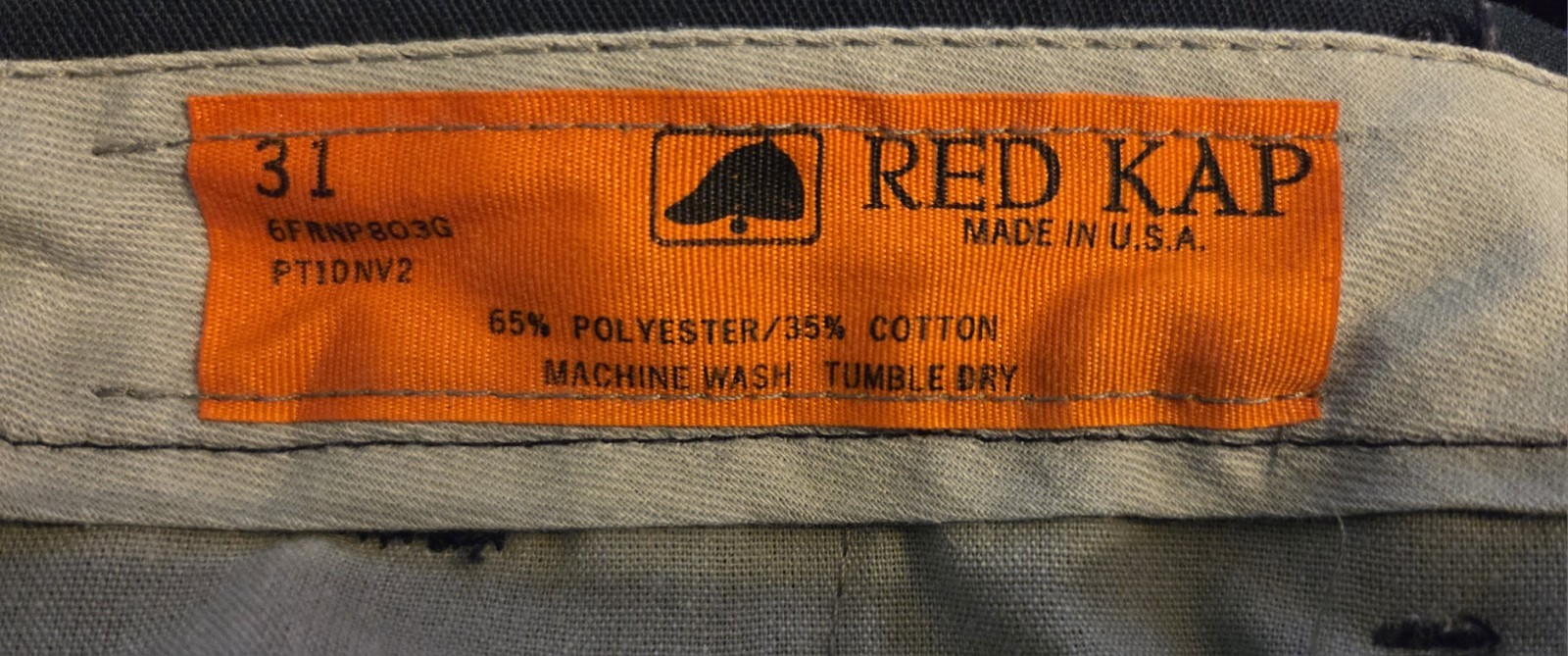 Navy Blue Red Kap Utility Basic Work Uniform Pant… - image 3