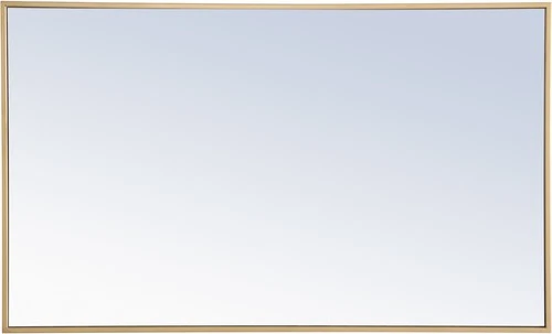 Elegant Lighting MR407Y-24 Vatinius 24" W x 40" H Rectangular - Silver - Picture 7 of 12