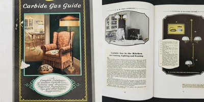 1930s antique COLT CARBIDE GAS GUIDE chicago il 64pg LAMPS HEATING RANGES IRON