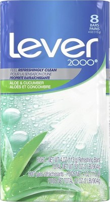 Lever 2000 Refreshing Body Soap and Facial Cleanser Aloe & Cucumber Effectively