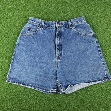 Vintage Y2K Lee Medium Wash High Rise Denim Mom Shorts Sz 29"
