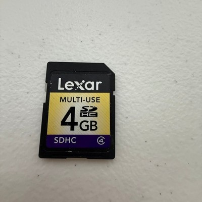 Lexar SD SDHC Memory Card Lot 4GB 1GB 512MB 256MB 128MB Mixed Bundle 7 Cards