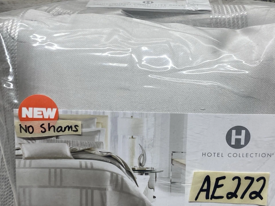 Funda nórdica plateada Hotel Collection Structure Queen Foto 2 de 3