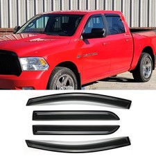 Side Window Visors Wind Vent Deflector fit for 2019-2024 Dodge Ram 1500 Crew ...