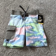 art class Boys Multicolor Tie Dye Swim Shorts, Size 4, Pockets