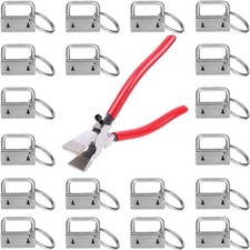 40PCS Key Fob Hardware 1 Inch with Key Fob Pliers for Wristlet Keychain, Lanyard