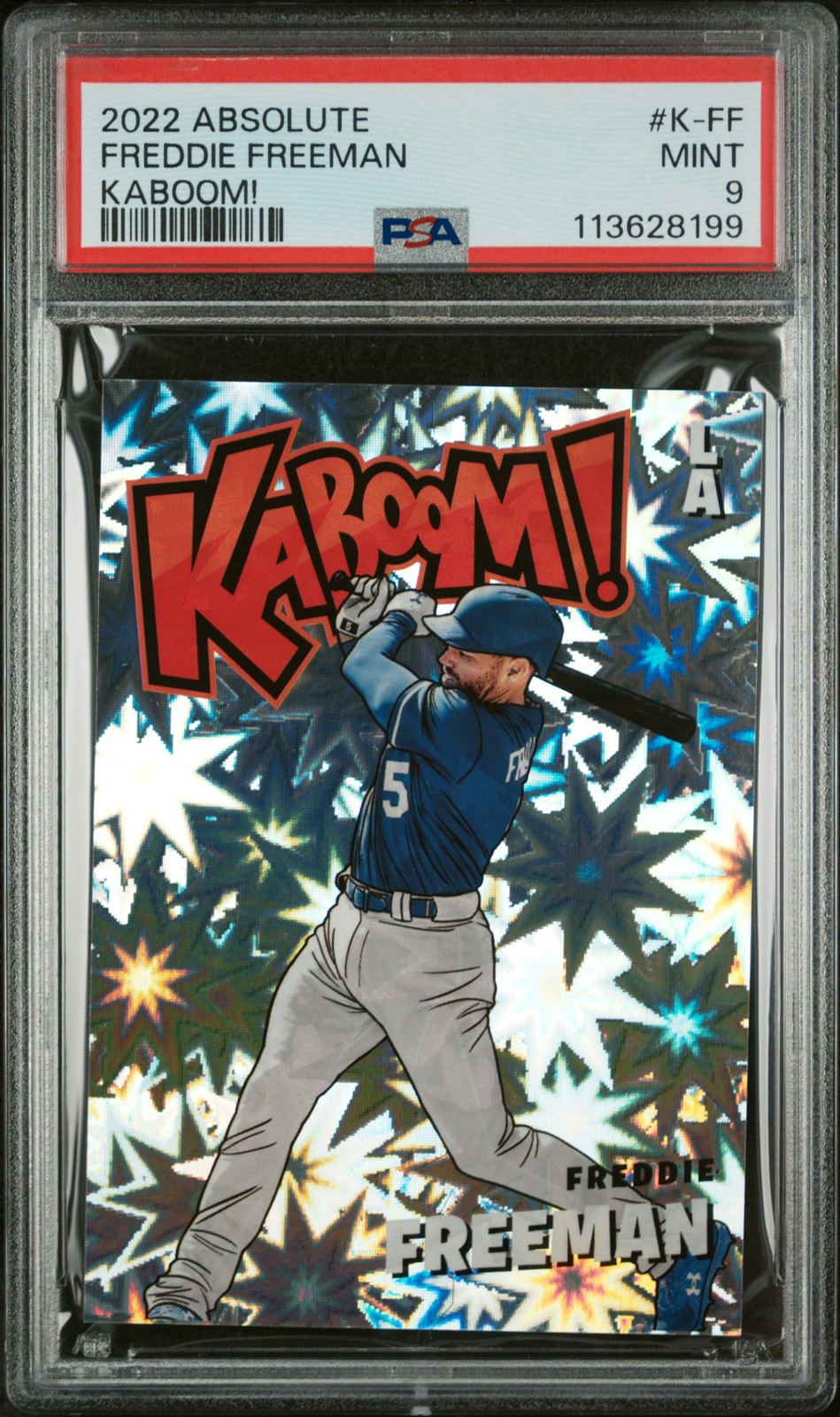 2022 PANINI ABSOLUTE KABOOM! #K-FF FREDDIE FREEMAN PSA 9