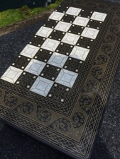 Set Backgammon di Lusso Fatto a Mano X Grandi Dama in Legno 19,6" 🎁 Idea Regalo