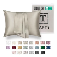 TAFTS 22mm 100% Pure Mulberry 6A Silk Pillowcase for Hair & Skin with Envelop...