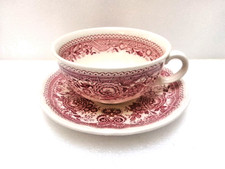Vintage Villeroy & Boch Mug & Saucer - Burgenland Red