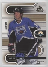 2022-23 Upper Deck SP Game Used Legends Gold 10/189 Brett Hull #129 HOF b8c