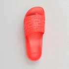 NIB Versace "La Greca" Print Embossed Red Pool Slides Size EU39 US9 — photo 5