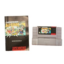 Super Nintendo SNES Super Mario All-Stars with Instruction Booklet Manual