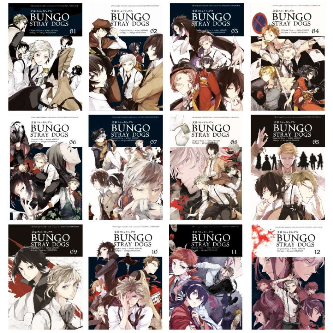 Bungo Stray Dogs Manga Vol. 1-25 Half/Full Set By Kafka Asagiri