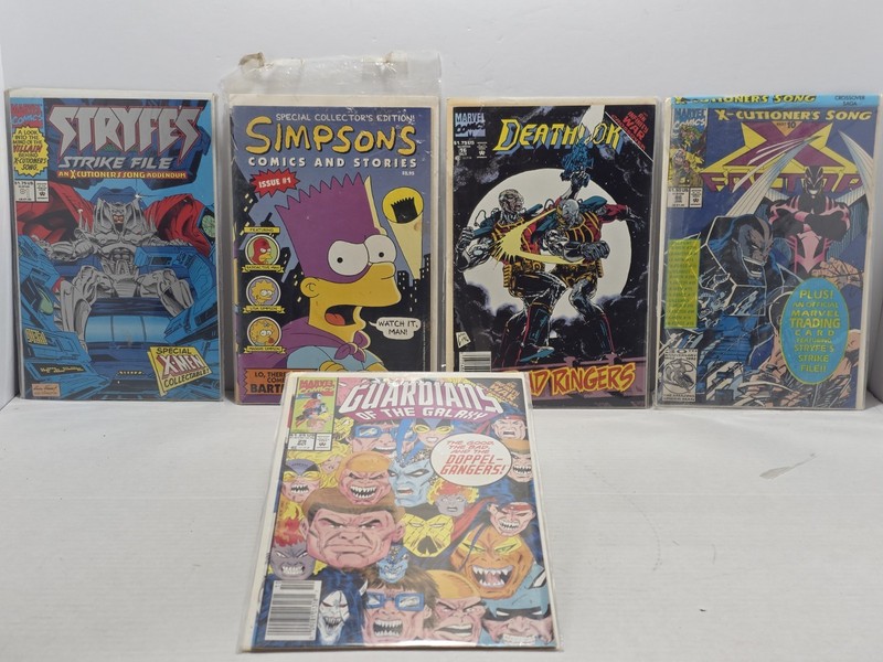 Marvel Comics & The Simpsons Comic Book Lot - X-Men, Guardians of the Galaxy