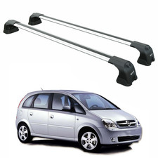 For Opel Meriva A 2003-2010 Roof Rack System Carrier Cross Bars Aluminum Silve