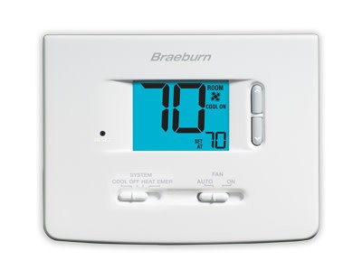 Braeburn 1220NC Builder Series - Non-Programmable Thermostat - - White