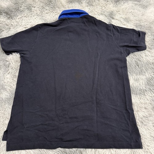 Еtro Milano Polo Shirt Black Logo Made in Italy Sz L Large, Embroidered Pegasus - Picture 2 of 7