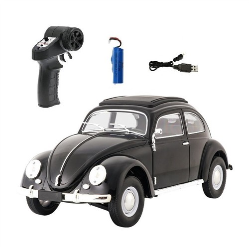 Coche de radiocontrol CXD D62 1/16 Mini Beetle 1950 2.4G 130 motor vintage regalo navideño - Imagen 5 de 9