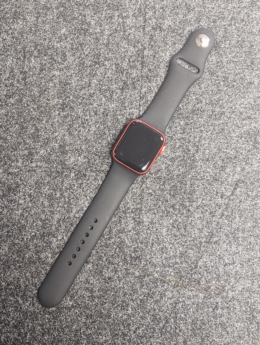 Apple Watch 6 40mm GPS Red Aluminum Case with Black Sport Band | eBay