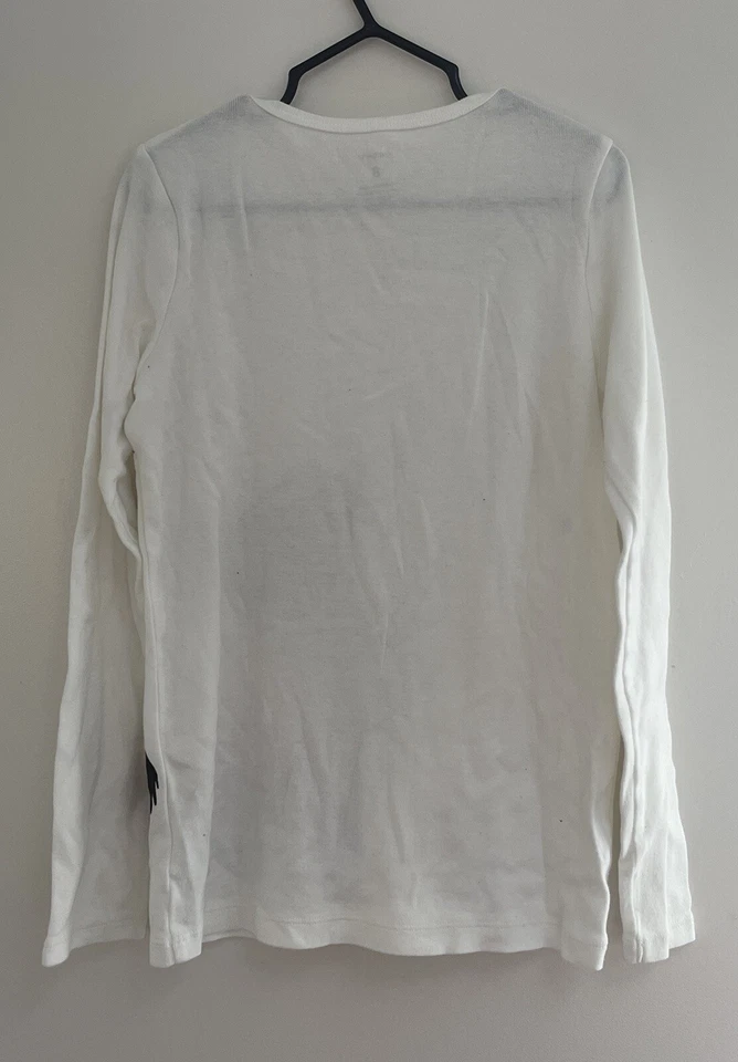 Linda Camisa Carters Niños Niñas Yorkshire Terrier Brillo Manga Larga Blanca 8 Foto 4 de 4