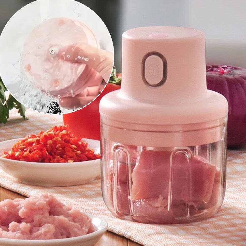 Cordless Food Chopper Home Mini Meat Grinder Electric Powered T7N7