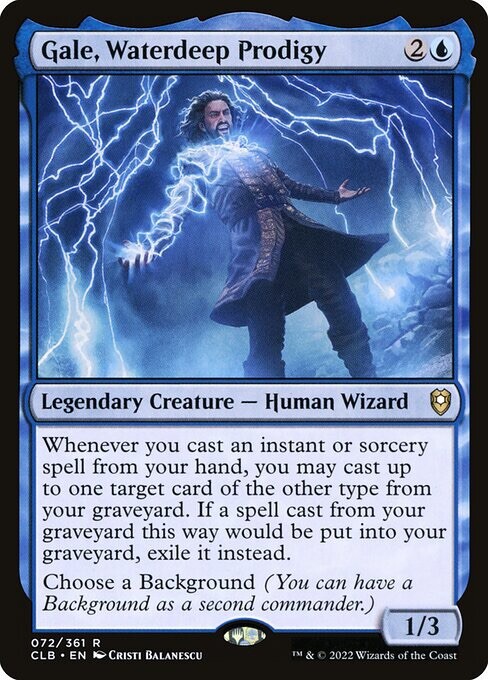 BG3 Gale, Waterdeep Prodigy Magic MTG Battle for Baldur's Gate 072/361