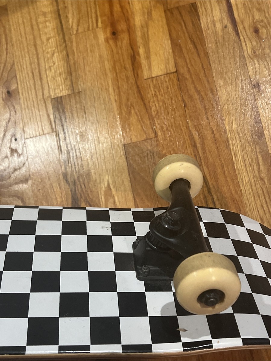 Checkered Skateboard - Black And White Complete | eBay