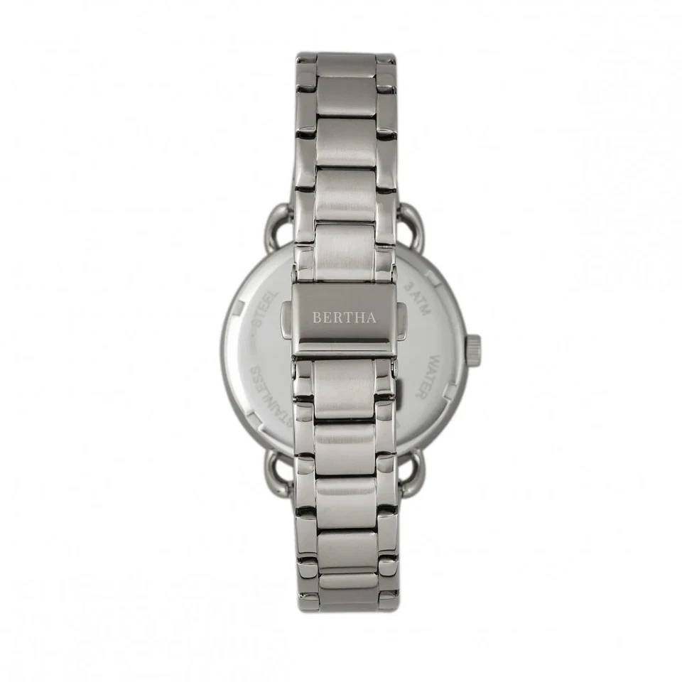Bertha Ladies  Watch w/Day/Date/24 hour Stainless Steel Bracelet Full Warranty - Image 3 of 3