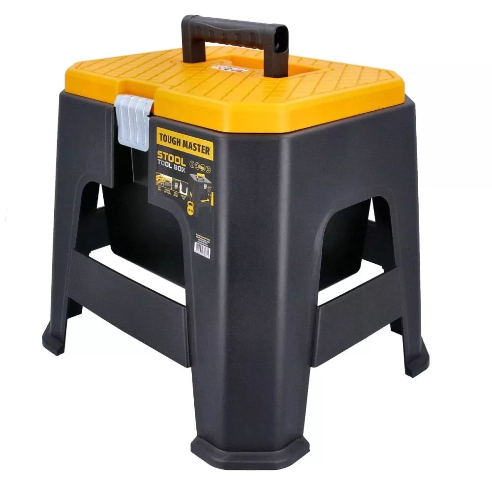 Step stool with sales tray