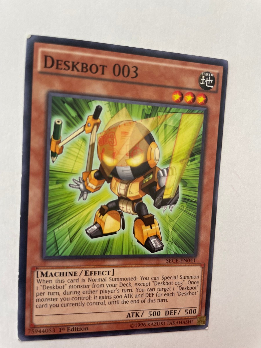 Deskbot 003 - SECE-EN041 - Common - 1st Edition - Damaged - Yugioh! | eBay