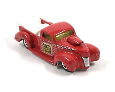 HP-2 40 フォード ミニカー 赤 HOT WHEELS '40 FORD PICKUP 1999 RED PIZZA ON WHEELS #1029 | eBay