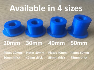 Piastra Olimpica (da 2"") A 25 Mm (1"") Adattatore (coppia - Foto 8