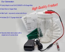 Colloidal Silver Generator Simple Health Products Multi-Size 16-4 Ga. 99.99 