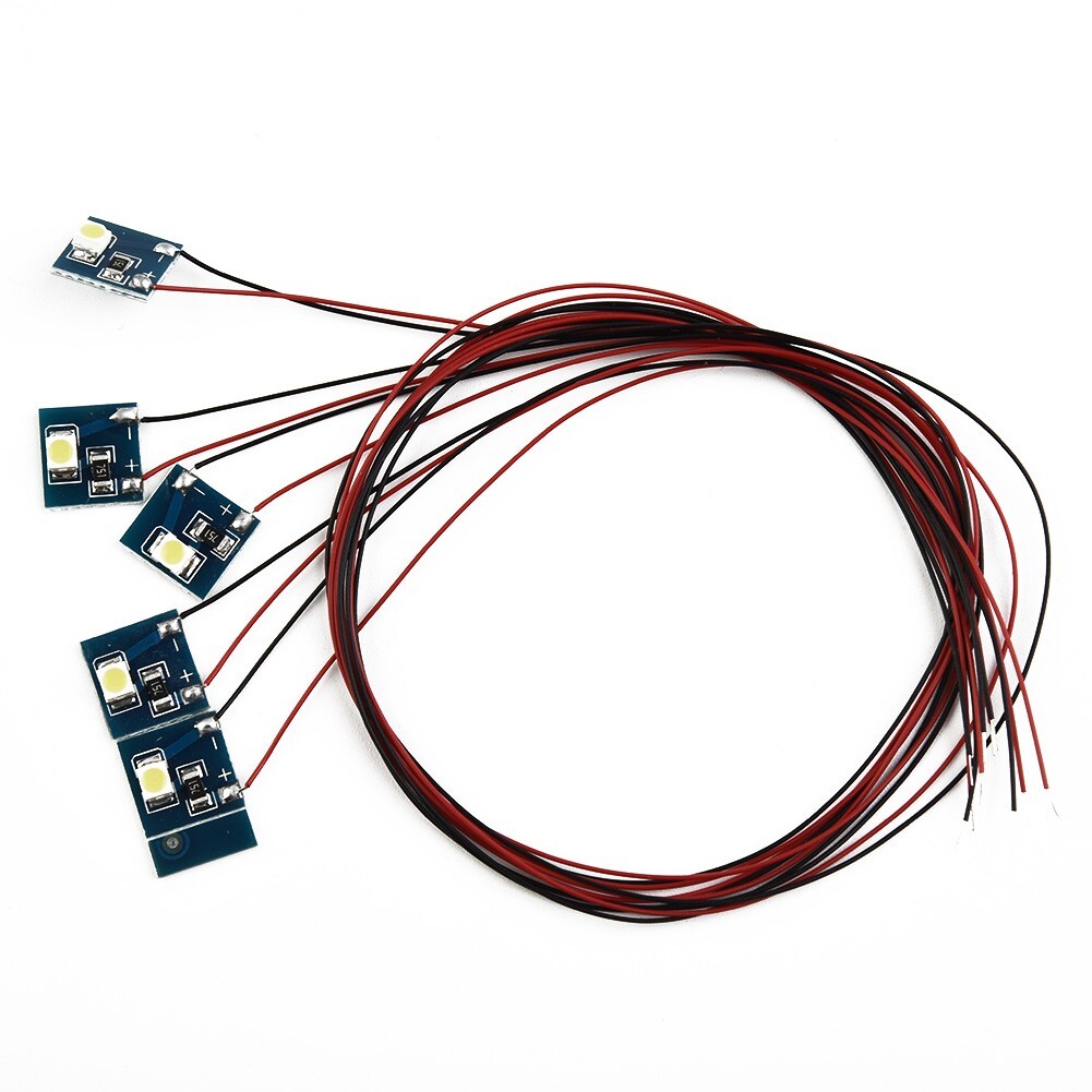 For Model Railway Building Interior Lighting Set 5pcs 12V LEDs Included