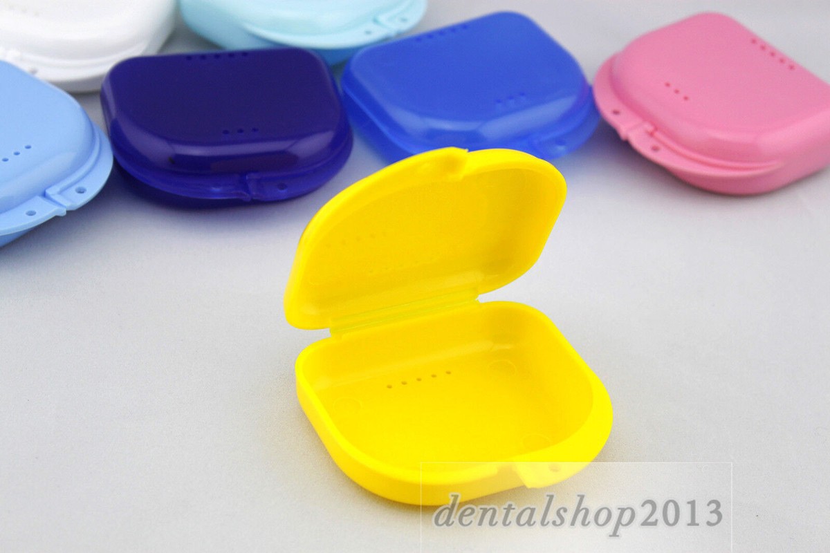 Orthodontics Retainer & Denture Cases 5Pcs Denture Retainer Box Dental ...