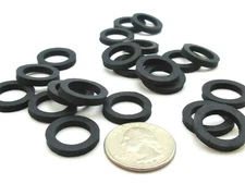 1/2" ID Rubber Flat Washers   3/4" OD x 1/8" Thick  Various Pack Sizes Available