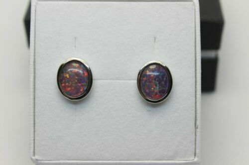 Butw Gilson Opale Ovale 12mm x 16mm x 4mm Triplet Cabochon Gemme Lapidaire 4664D