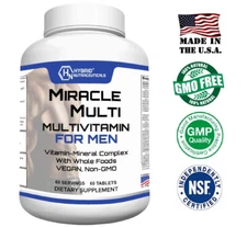 MultiVitamin MultiMineral for Men, Best Mens Vitamins with Probiotics Non-GMO